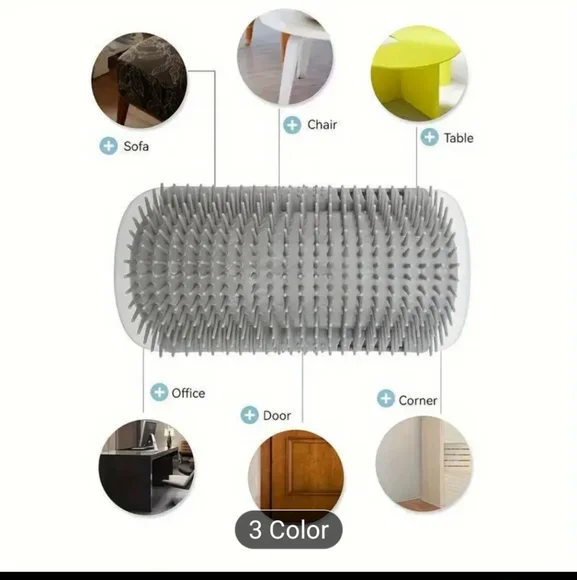 Black Self Grooming Brush For Cats - Picture 3 of 7